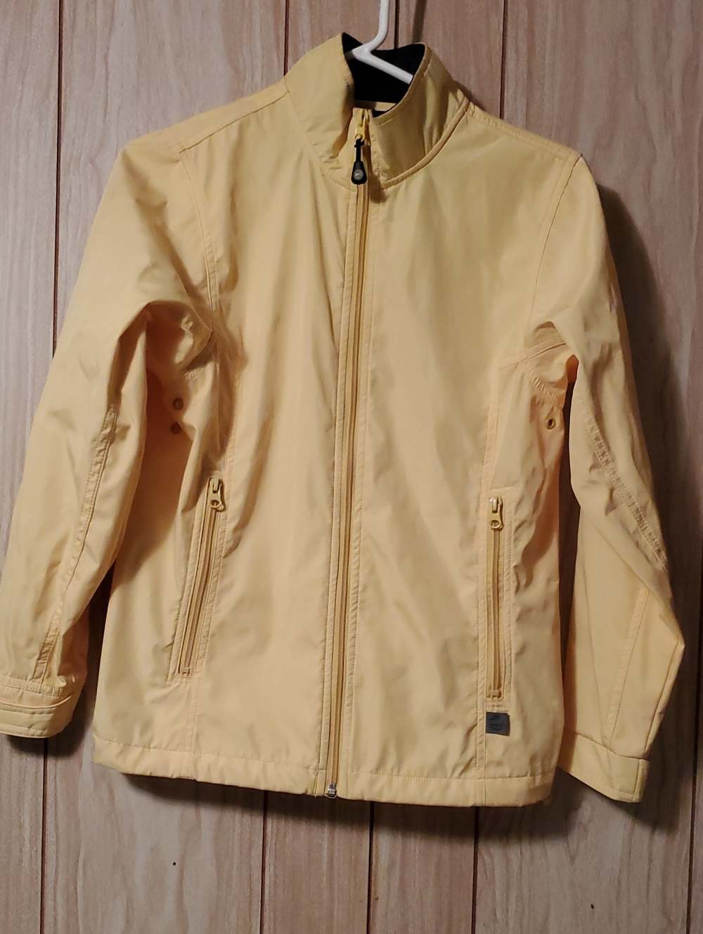 Light Yellow Zip-Front Windbreaker  by Nexus Apparel